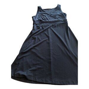 Eddie Bauer Womens Black Sleeveless Travex Dress XL Lightweight Stretchy Fabric